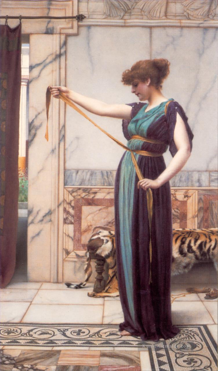 pompeianischen Lady 1891 Neoclassicist Dame John William Godward Ölgemälde